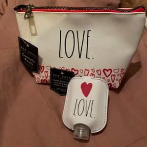 Rae Dunn ❤️ cosmetic pouch & hand sanitizer holder